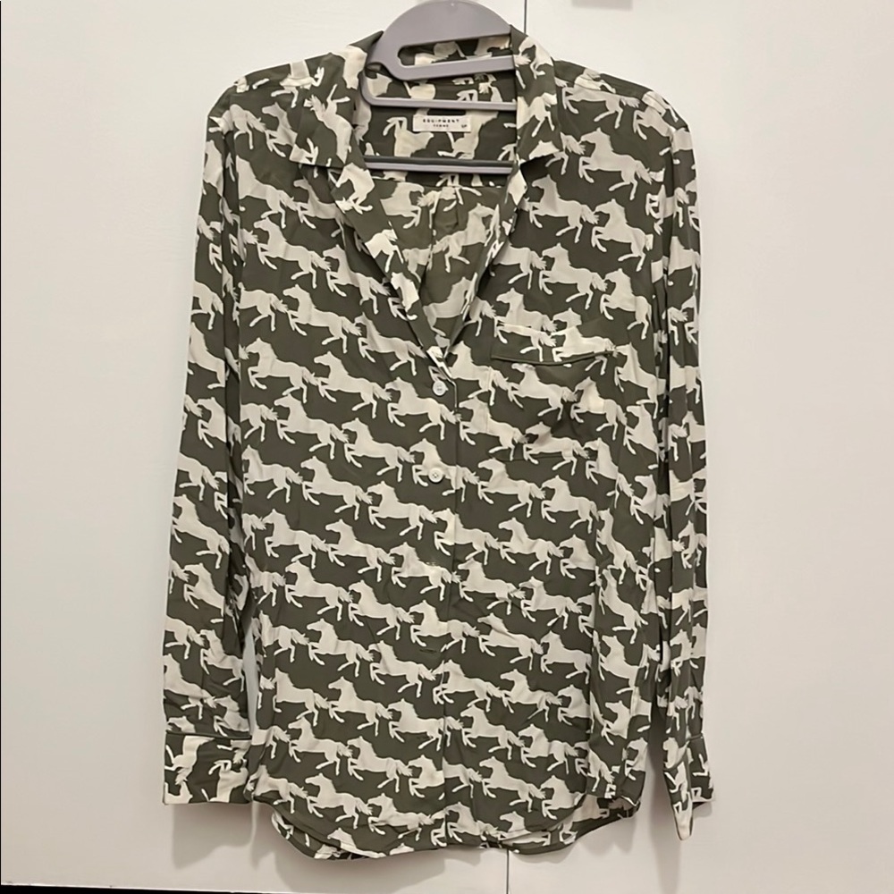 Equipment Silk Button Down Shirt